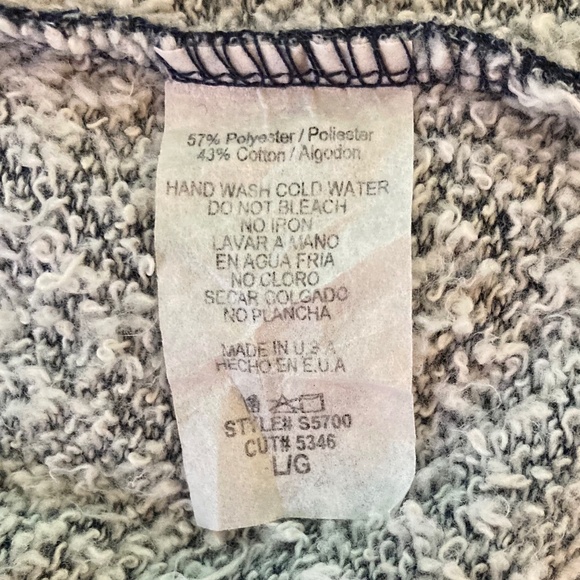 12PM by Mon Ami blue winter fleece lined skirt with pockets and drawstring - Picture 6 of 6